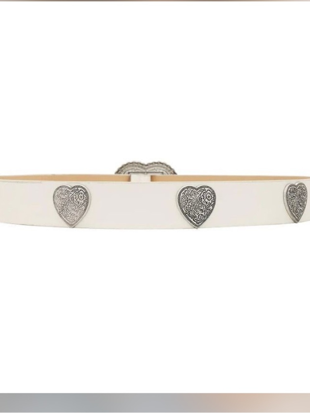 Revolve 8 Other Reasons Western Heart Belt (white) • msrp $44 one size - Picture 3 of 5